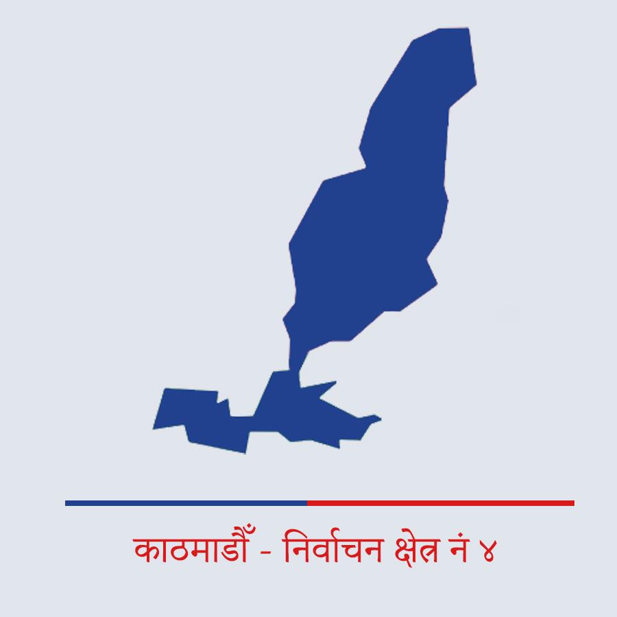 काठमाडौँ - ४ नक्सा