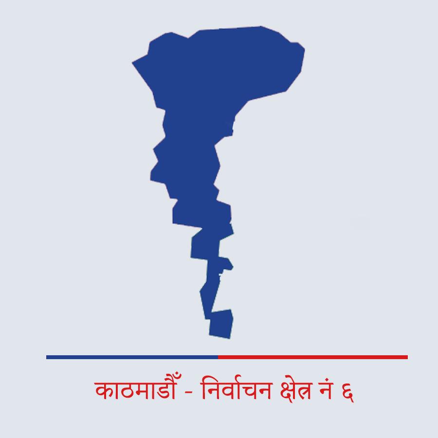 काठमाडौँ - ६ नक्सा