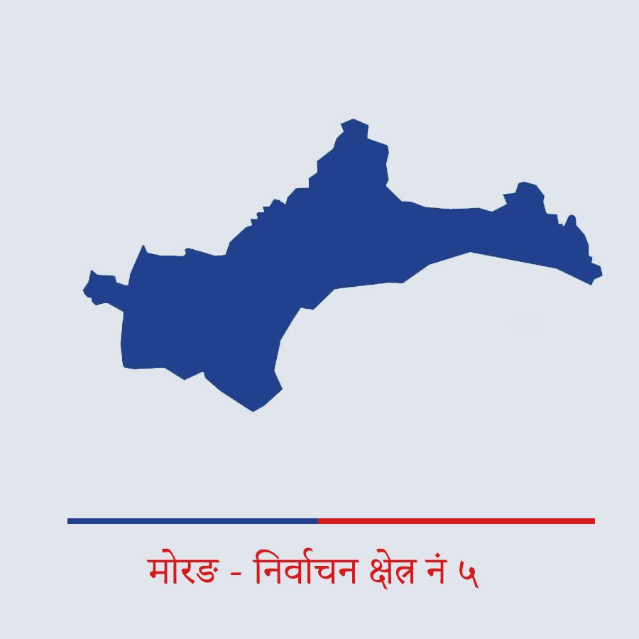 मोरङ - ५ नक्सा