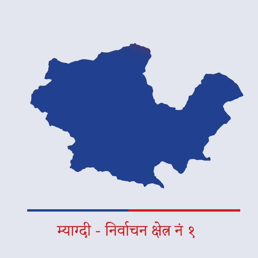 म्याग्दी - १ नक्सा